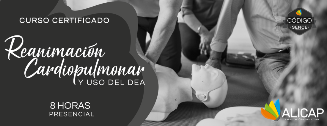 RCP y DEA 8 HORAS/ PRESENCIAL CÓDIGO SENCE: 1237999646